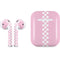 Pink Checkerboard Apple AirPods 2 Skin