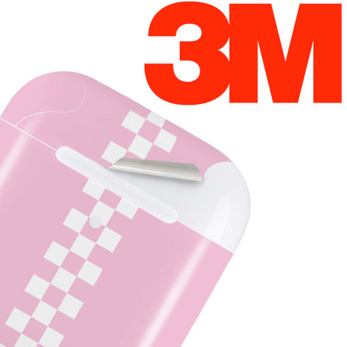 Pink Checkerboard Apple AirPods 2 Skin