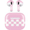 Pink Checkerboard Apple AirPods (3rd Gen 2021) Skin