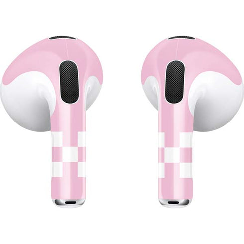 Pink Checkerboard Apple AirPods (3rd Gen 2021) Skin