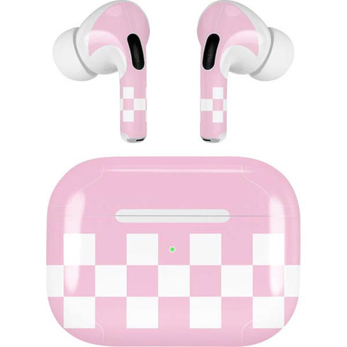 Pink Checkerboard Apple AirPods Pro Skin