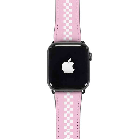 Pink Checkerboard Apple Watch Band 42-44mm