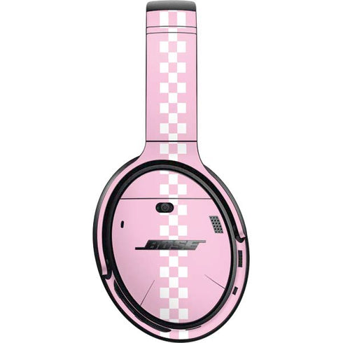 Pink Checkerboard Bose QuietComfort 35 Headphones Skin