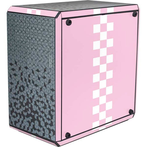 Pink Checkerboard Cooler Master MasterBox Q300L Mini Tower Skin