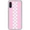 Pink Checkerboard Galaxy A10e Clear Case