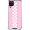 Pink Checkerboard Galaxy A12 Clear Case