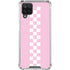 Pink Checkerboard Galaxy A12 Clear Case