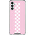 Pink Checkerboard Galaxy A13 5G Clear Case