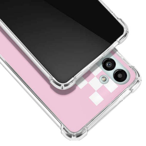 Pink Checkerboard Galaxy A13 5G Clear Case