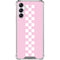 Pink Checkerboard Galaxy A15 5G Clear Case
