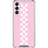 Pink Checkerboard Galaxy A15 5G Clear Case
