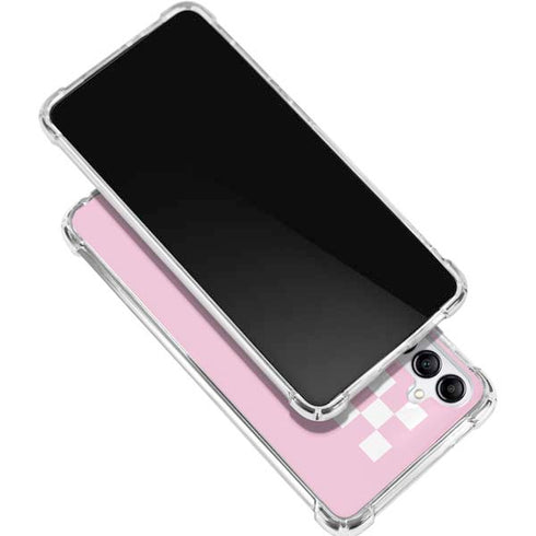 Pink Checkerboard Galaxy A15 5G Clear Case