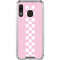 Pink Checkerboard Galaxy A30 Clear Case