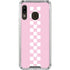 Pink Checkerboard Galaxy A30 Clear Case