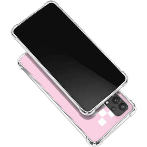 Pink Checkerboard Galaxy A32 5G Clear Case