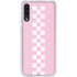 Pink Checkerboard Galaxy A50 Clear Case