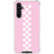 Pink Checkerboard Galaxy A54 5G Clear Case