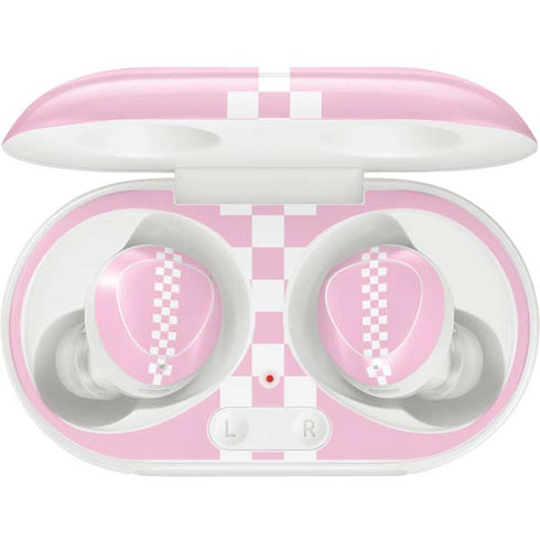 Pink Checkerboard Galaxy Buds Plus Skin
