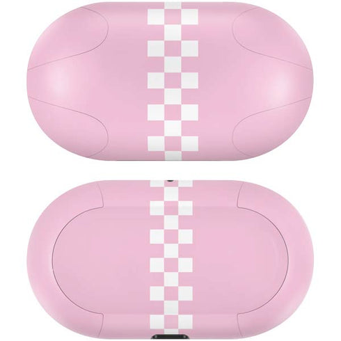 Pink Checkerboard Galaxy Buds Skin