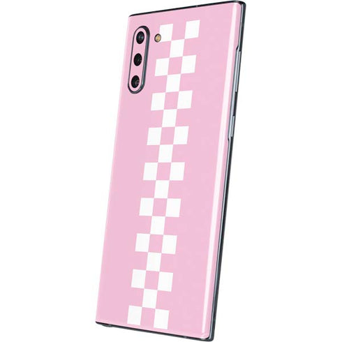 Pink Checkerboard Galaxy Note 10 Skin