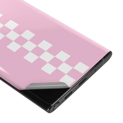 Pink Checkerboard Galaxy Note 10 Skin