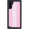 Pink Checkerboard Galaxy Note 10 Waterproof Case