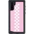 Pink Checkerboard Galaxy Note 10 Waterproof Case