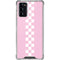Pink Checkerboard Galaxy Note20 5G Clear Case