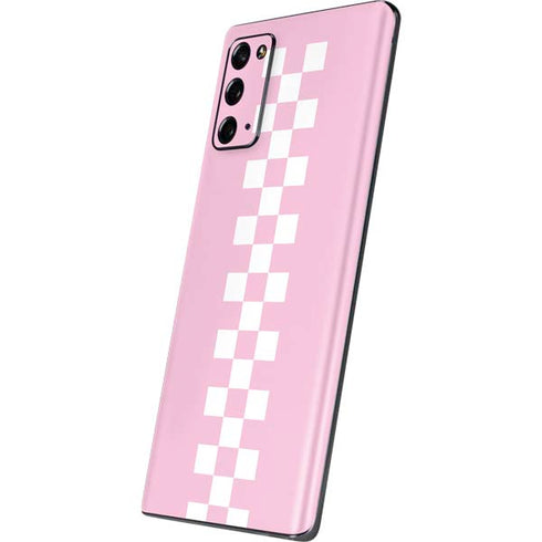 Pink Checkerboard Galaxy Note20 5G Skin