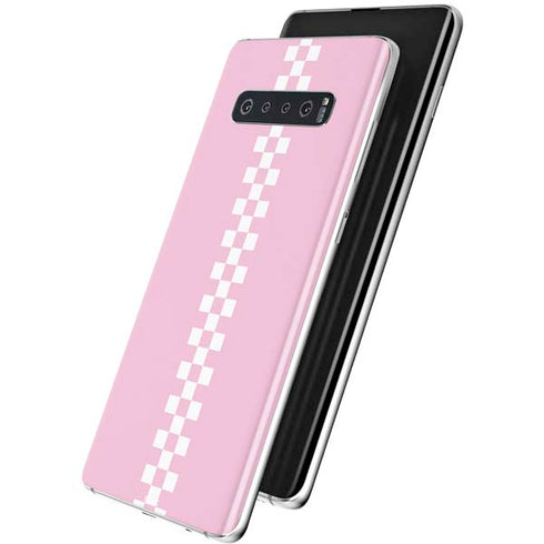 Pink Checkerboard Galaxy S10 Plus Skin