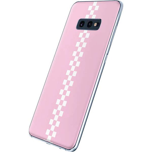 Pink Checkerboard Galaxy S10e Skin