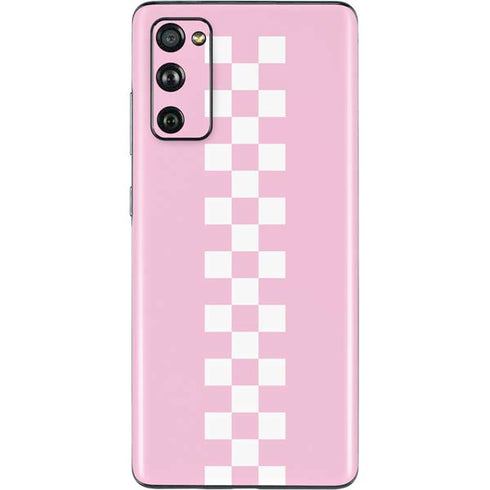 Pink Checkerboard Galaxy S20 Fan Edition Skin