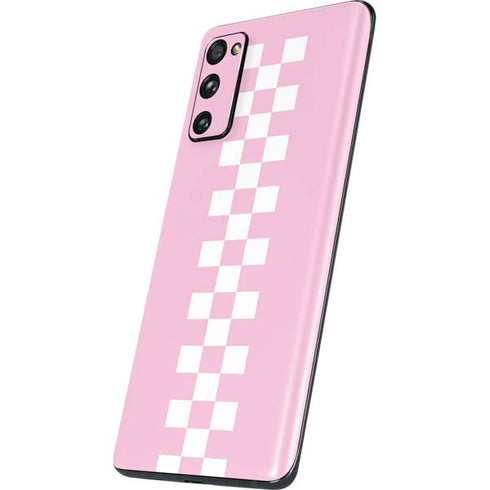Pink Checkerboard Galaxy S20 Fan Edition Skin