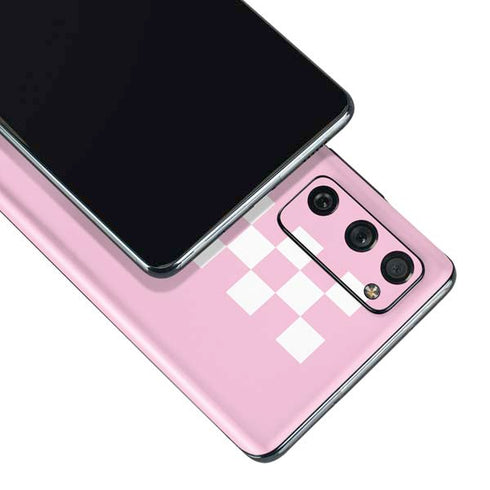 Pink Checkerboard Galaxy S20 Fan Edition Skin
