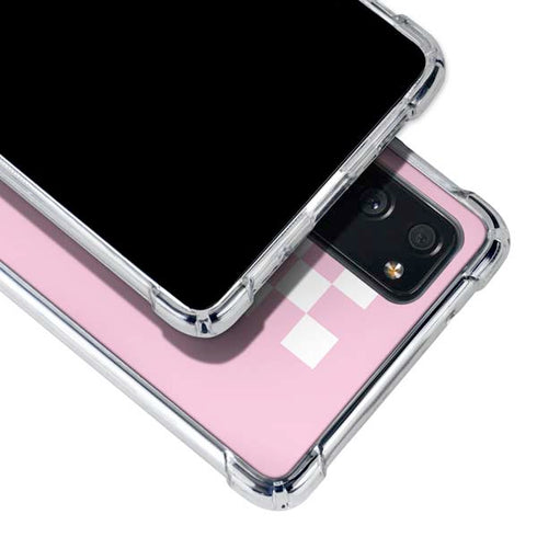 Pink Checkerboard Galaxy S20 FE Clear Case