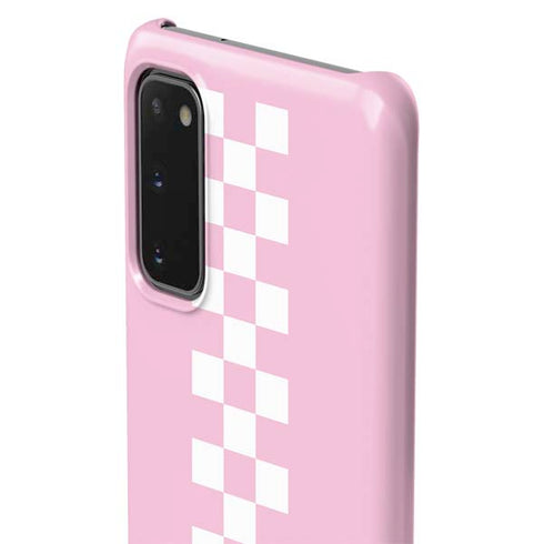 Pink Checkerboard Galaxy S20 Lite Case