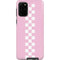 Pink Checkerboard Galaxy S20 Plus Pro Case