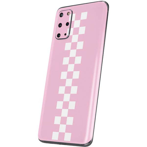 Pink Checkerboard Galaxy S20 Plus Skin