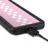 Pink Checkerboard Galaxy S20 Plus Waterproof Case