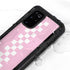 Pink Checkerboard Galaxy S20 Plus Waterproof Case