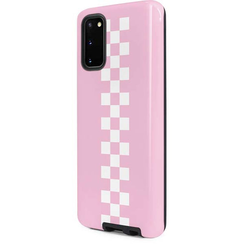 Pink Checkerboard Galaxy S20 Pro Case