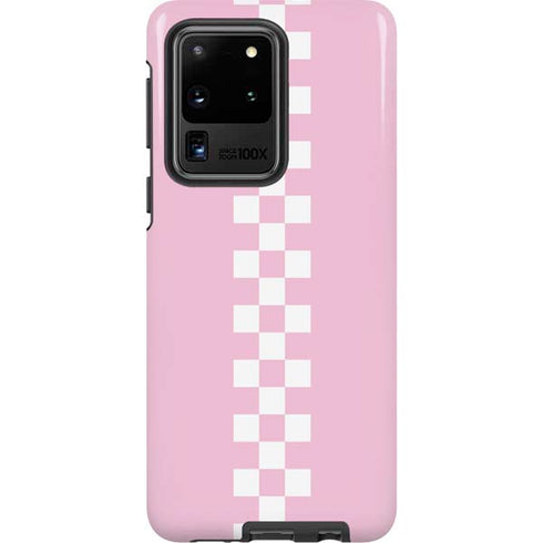 Pink Checkerboard Galaxy S20 Ultra 5G Pro Case