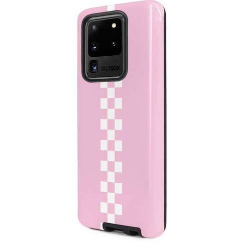 Pink Checkerboard Galaxy S20 Ultra 5G Pro Case