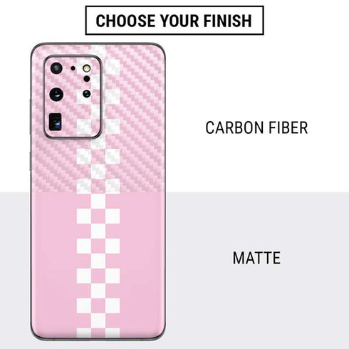 Pink Checkerboard Galaxy S20 Ultra 5G Skin