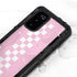 Pink Checkerboard Galaxy S20 Waterproof Case