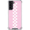 Pink Checkerboard Galaxy S21 5G Clear Case