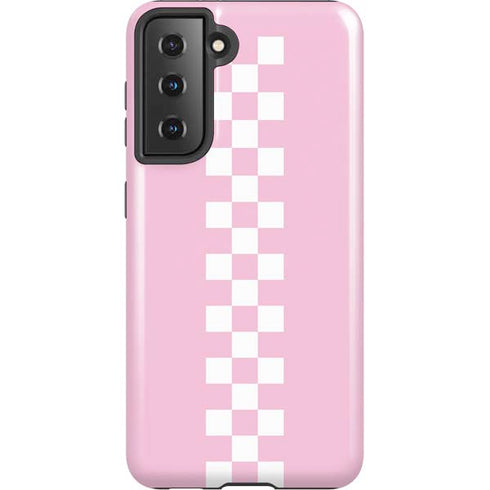 Pink Checkerboard Galaxy S21 5G Pro Case