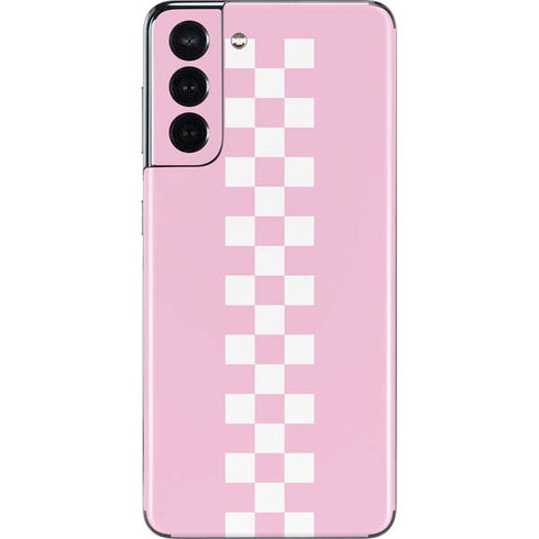 Pink Checkerboard Galaxy S21 5G Skin