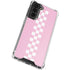 Pink Checkerboard Galaxy S21 FE Clear Case