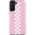 Pink Checkerboard Galaxy S21 FE Pro Case